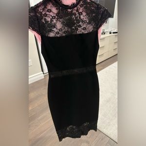 Black Alice + Olivia dress with lace detail.  Size 2.  Perfect condition.